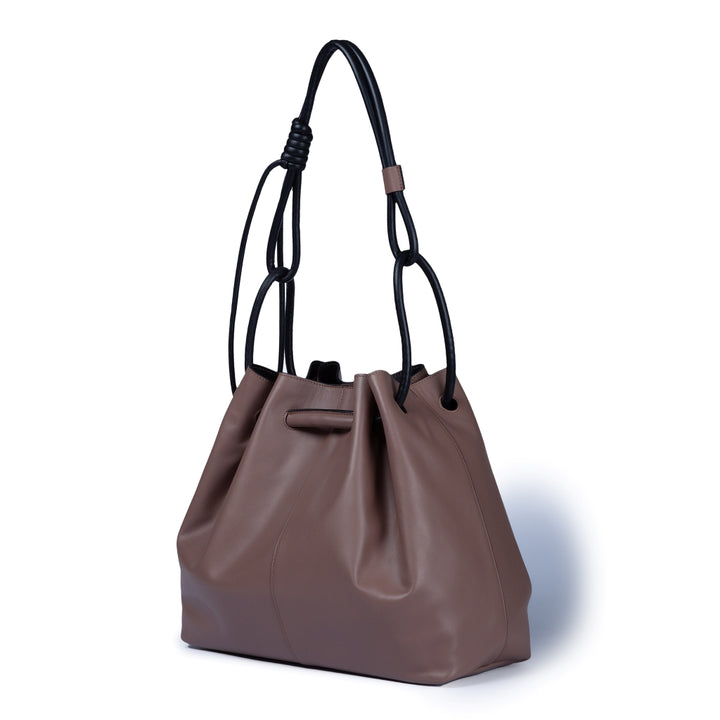 Roberta Gandolfi Gisella Large borsa con doppia portabilità mano o spalla in morbido vitello Vendita