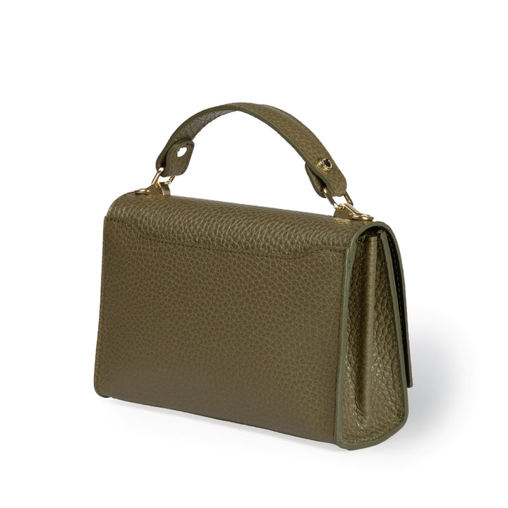 Roberta Gandolfi Elodie compact crossbody borsa in pelle con tramezza interna e tasca esterna con tracolla staccabile e regolabile 2025