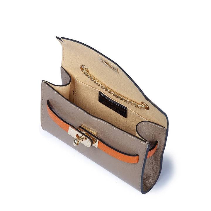 Roberta Gandolfi Chiara tracollina crossbody con chiusura girello e tracolla in catena Vendita