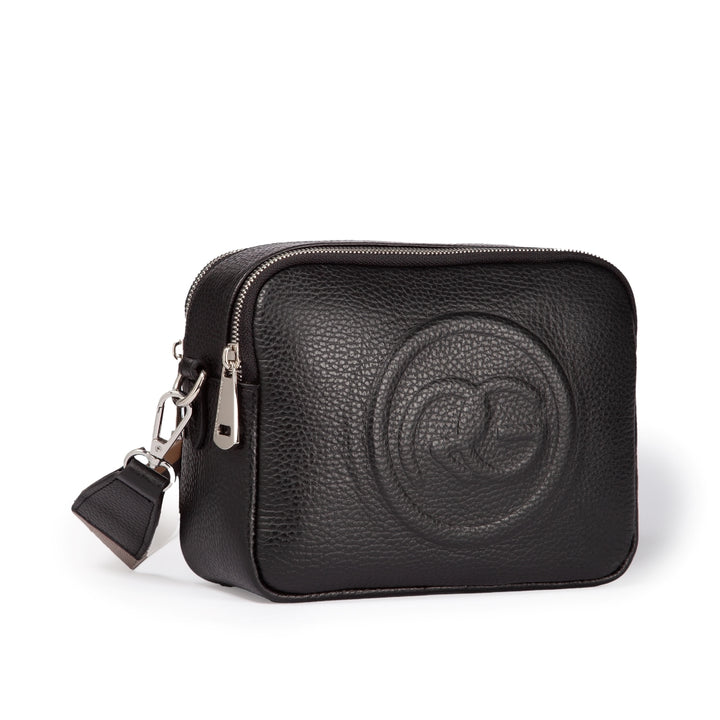 Roberta Gandolfi Roberta Pelle camera e crossbody in pelle con doppio scomparto e tracolla staccabile Qualità Garantita