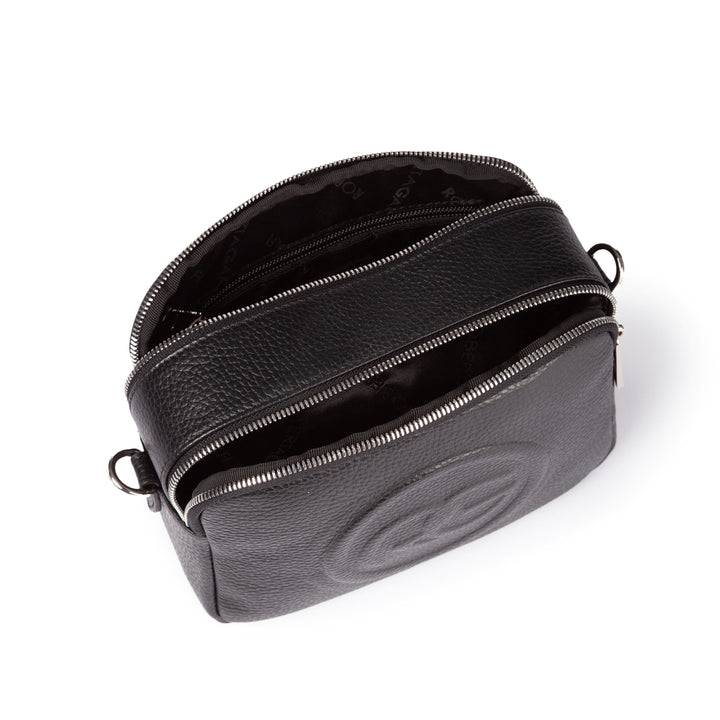 Roberta Gandolfi Roberta Pelle camera e crossbody in pelle con doppio scomparto e tracolla staccabile Qualità Garantita