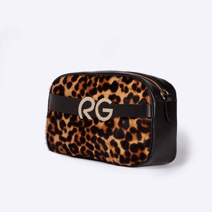 Roberta Gandolfi Dafne pony camera in pelle stampa animalier con tracolla staccabile Shopping Online