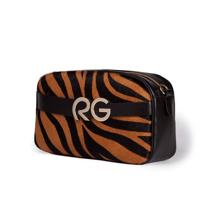 Roberta Gandolfi Dafne pony camera in pelle stampa animalier con tracolla staccabile Affare Del Giorno