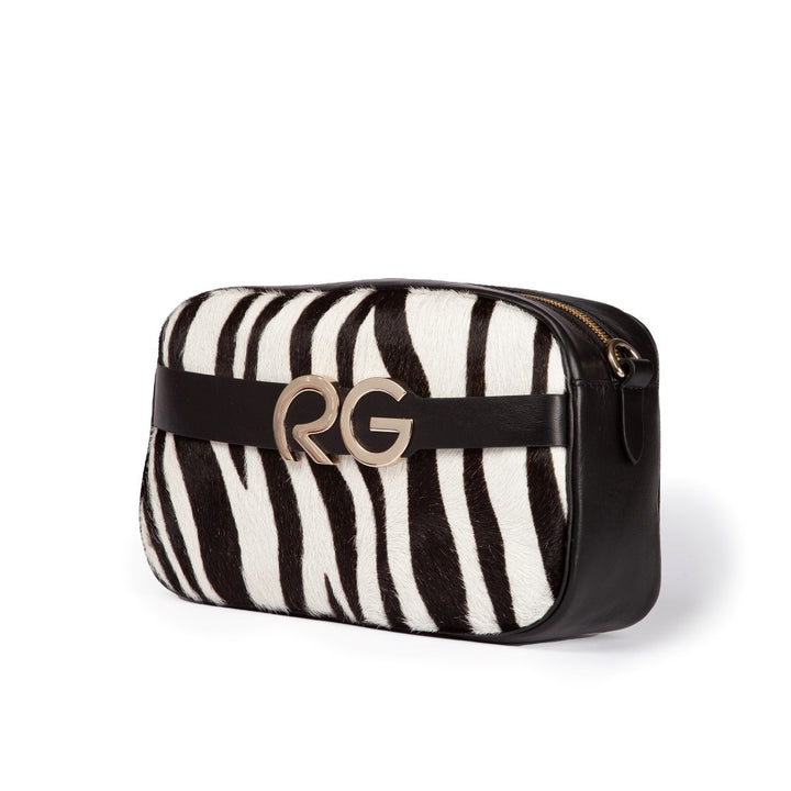 Roberta Gandolfi Dafne pony camera in pelle stampa animalier con tracolla staccabile Prezzo Ridotto