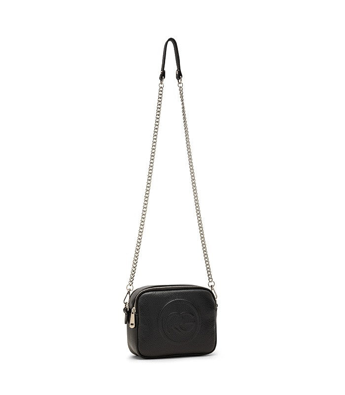 Roberta Gandolfi Roberta Pelle camera in pelle con doppio scomparto e tracolla staccabile Outlet