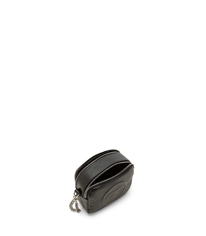 Roberta Gandolfi Roberta Pelle camera in pelle con doppio scomparto e tracolla staccabile Outlet