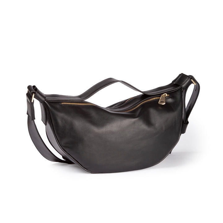Roberta Gandolfi Micol Banana small cross body in vitello liscio con tracolla regolabile Italy