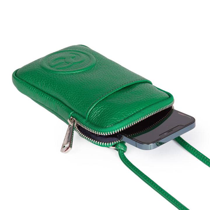 Roberta Gandolfi RG Phone holder in pelle di vitello con tracolla staccabile e regolabile Promozione