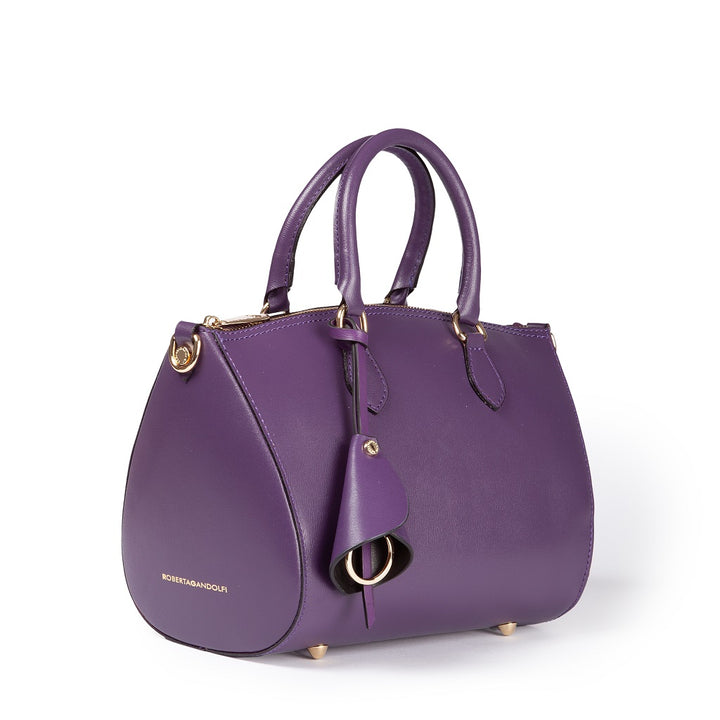 Roberta Gandolfi Nicole bowling in pelle stampa "light saffiano" con tracolla staccabile e regolabile Affare Del Giorno