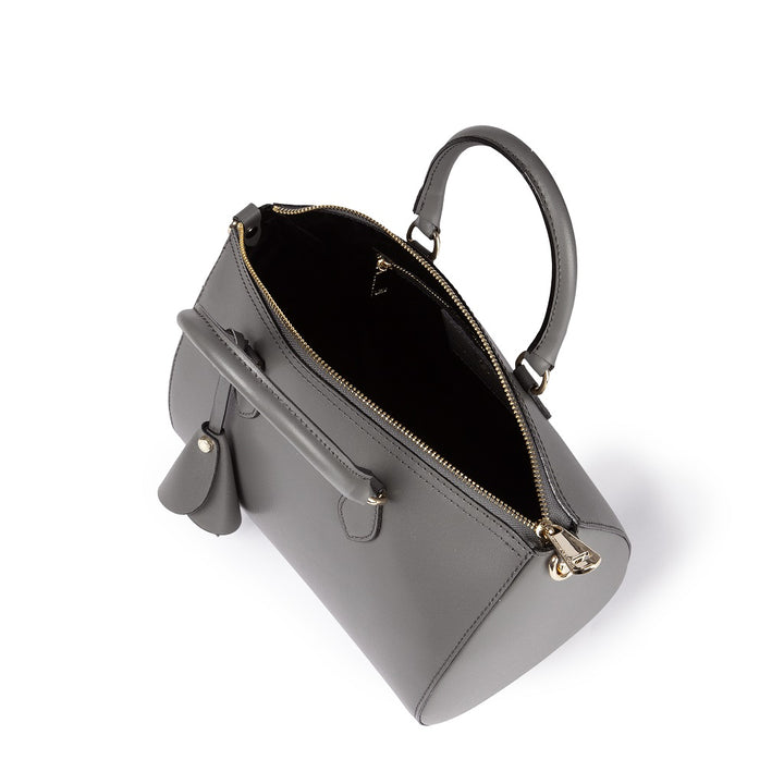 Roberta Gandolfi Nicole bowling in pelle stampa "light saffiano" con tracolla staccabile e regolabile Convenienza