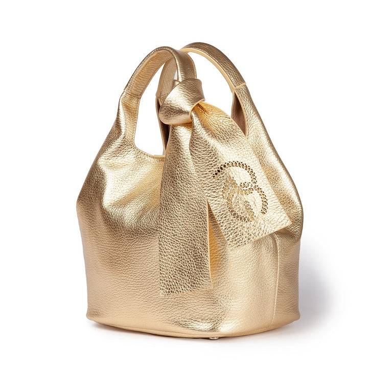 Roberta Gandolfi Maia handbag borsa a mano in pelle martellata e tracolla staccabile Affare Del Giorno
