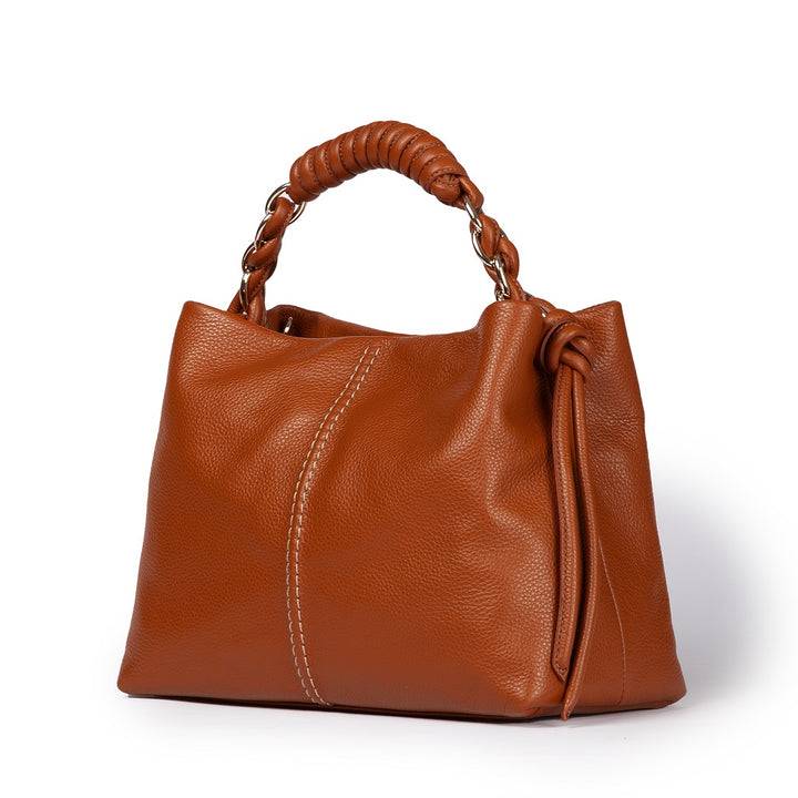 Roberta Gandolfi Amina small borsa a mano in pelle con manico tubolare fasciato e tracolla staccabile Offerta