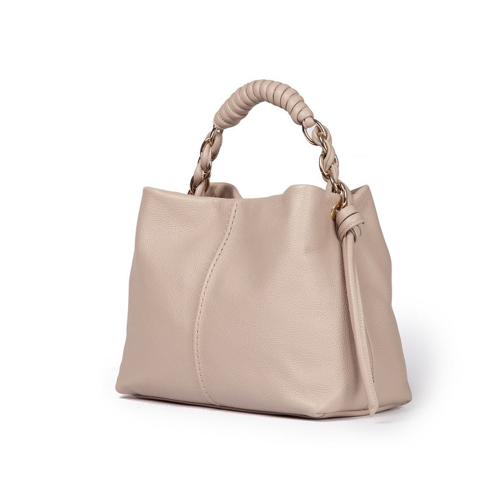 Roberta Gandolfi Amina small borsa a mano in pelle con manico tubolare fasciato e tracolla staccabile Economico