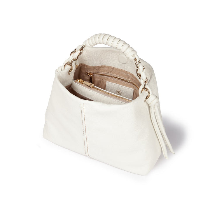 Roberta Gandolfi Amina small borsa a mano in pelle con manico tubolare fasciato e tracolla staccabile Moda