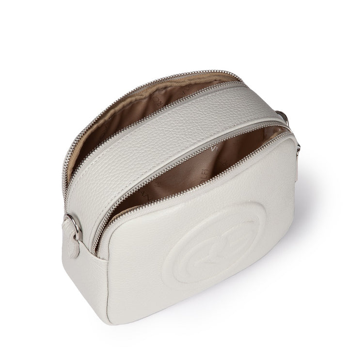 Roberta Gandolfi Roberta Pelle camera e crossbody in pelle con doppio scomparto e tracolla staccabile In Linea