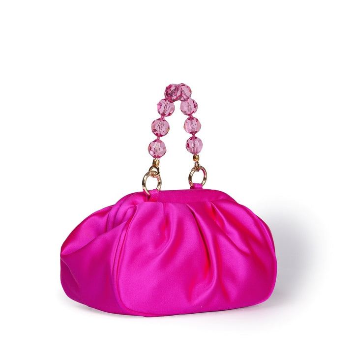 Roberta Gandolfi Sirenetta Puffy mini bag in raso di seta e manico gioiello Offerte