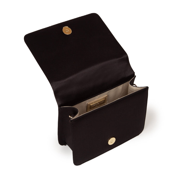 Roberta Gandolfi Sirenetta Mini bag in raso di seta e manico gioiello Vendite Flash
