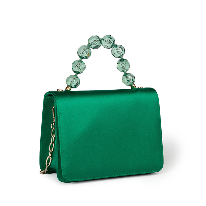 Roberta Gandolfi Sirenetta Mini bag in raso di seta e manico gioiello Negozio