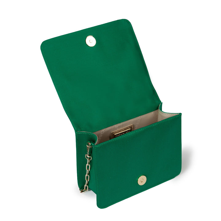 Roberta Gandolfi Sirenetta Mini bag in raso di seta e manico gioiello Negozio