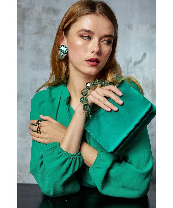 Roberta Gandolfi Sirenetta Mini bag in raso di seta e manico gioiello Negozio