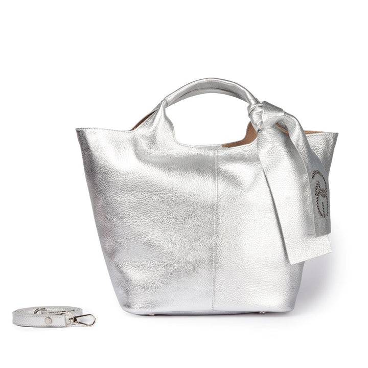 Roberta Gandolfi Maia handbag borsa a mano in pelle martellata e tracolla staccabile Nuovi prodotti