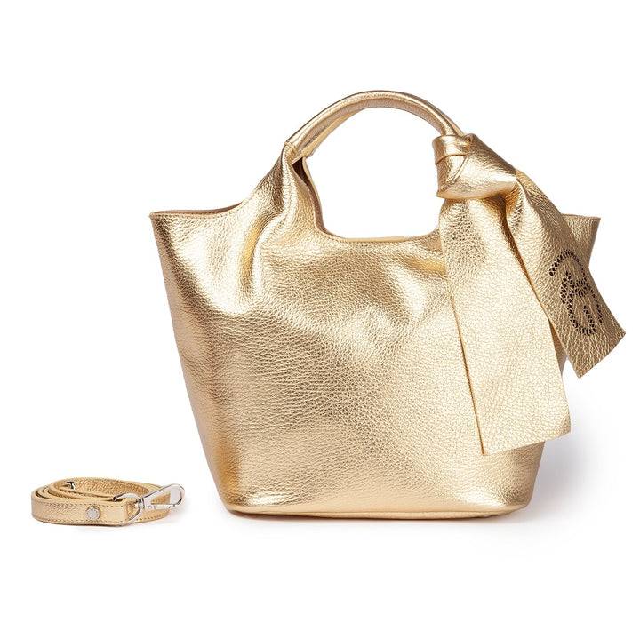 Roberta Gandolfi Maia handbag borsa a mano in pelle martellata e tracolla staccabile Bestseller