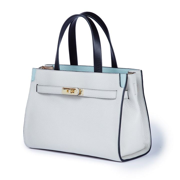 Roberta Gandolfi Frida Handbag in pelle martellata con tracolla logata in tessuto regolabile Offerte giornaliere