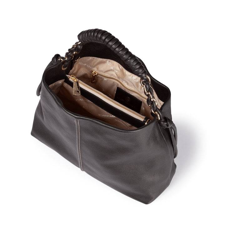 Roberta Gandolfi Amina large borsa a mano in pelle con manico tubolare fasciato e tracolla staccabile Enormi sconti