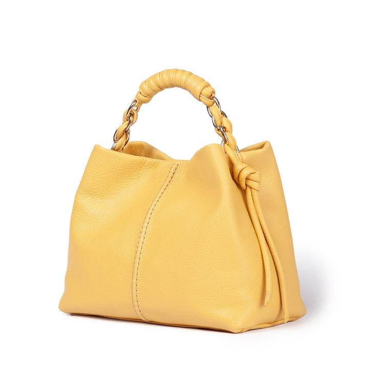 Roberta Gandolfi Amina small borsa a mano in pelle con manico tubolare fasciato e tracolla staccabile 50% di sconto con spedizione gratuita