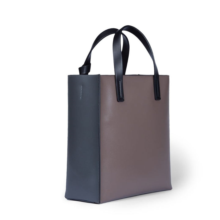 Roberta Gandolfi Arianna Tote borsa in pelle bicolor con tracolla staccabile Consegna Veloce