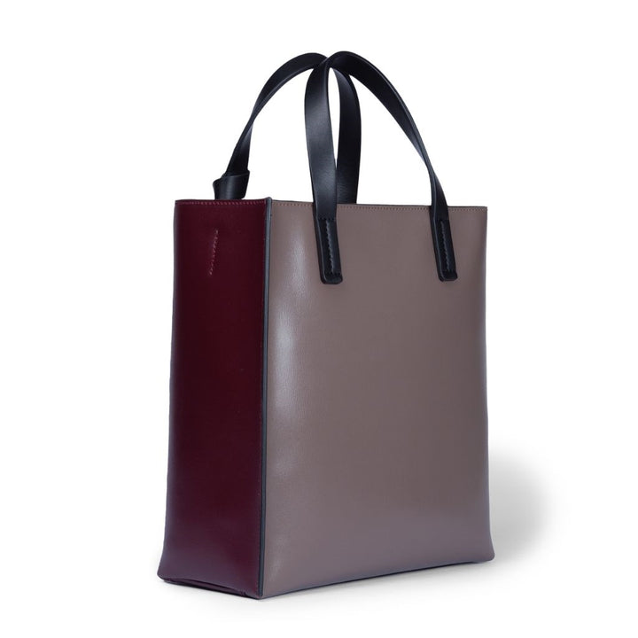 Roberta Gandolfi Arianna Tote borsa in pelle bicolor con tracolla staccabile Promozione Limitata