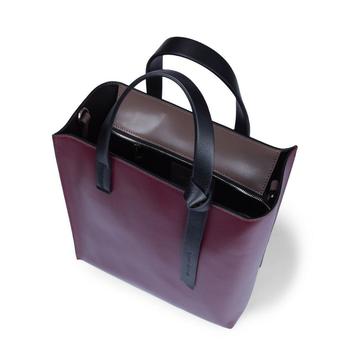 Roberta Gandolfi Arianna Tote borsa in pelle bicolor con tracolla staccabile Promozione Limitata