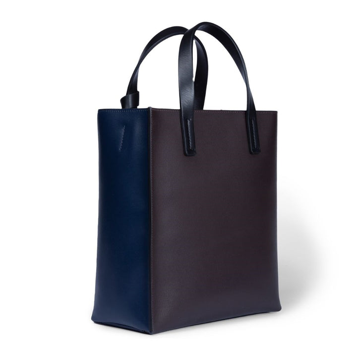 Roberta Gandolfi Arianna Tote borsa in pelle bicolor con tracolla staccabile Fino Al -60%