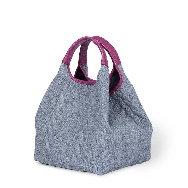 Roberta Gandolfi Joy Wool borsa trasformabile 5 modelli in 1 in tessuto di lana riciclato finiture in pelle di vitello e tracolla staccabile Negozio