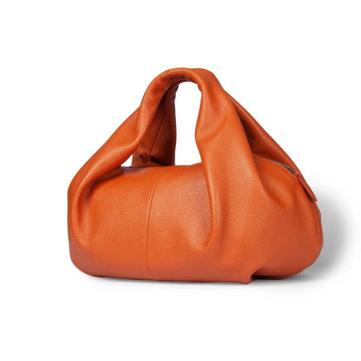 Roberta Gandolfi Emily bowling medium in pelle con tracolla staccabile Nuova