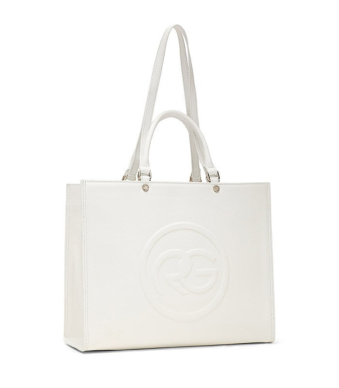 Roberta Gandolfi Roberta Pelle Large Borsa a mano in pelle con doppi spallacci per essere portata a spalla e tramezza Online Outlet