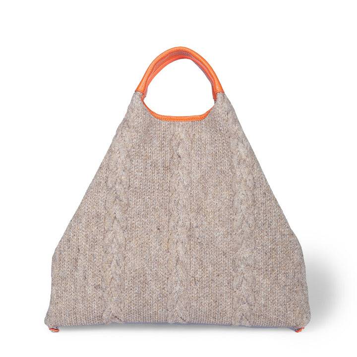 Roberta Gandolfi Joy Wool borsa trasformabile 5 modelli in 1 in tessuto di lana riciclato finiture in pelle di vitello e tracolla staccabile Grandi sconti
