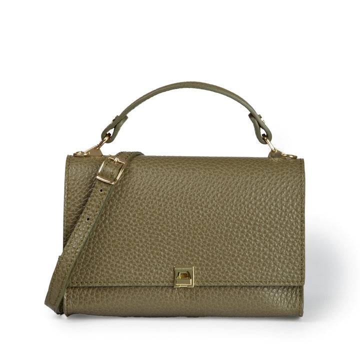 Roberta Gandolfi Elodie compact crossbody borsa in pelle con tramezza interna e tasca esterna con tracolla staccabile e regolabile Ultimi tre giorni