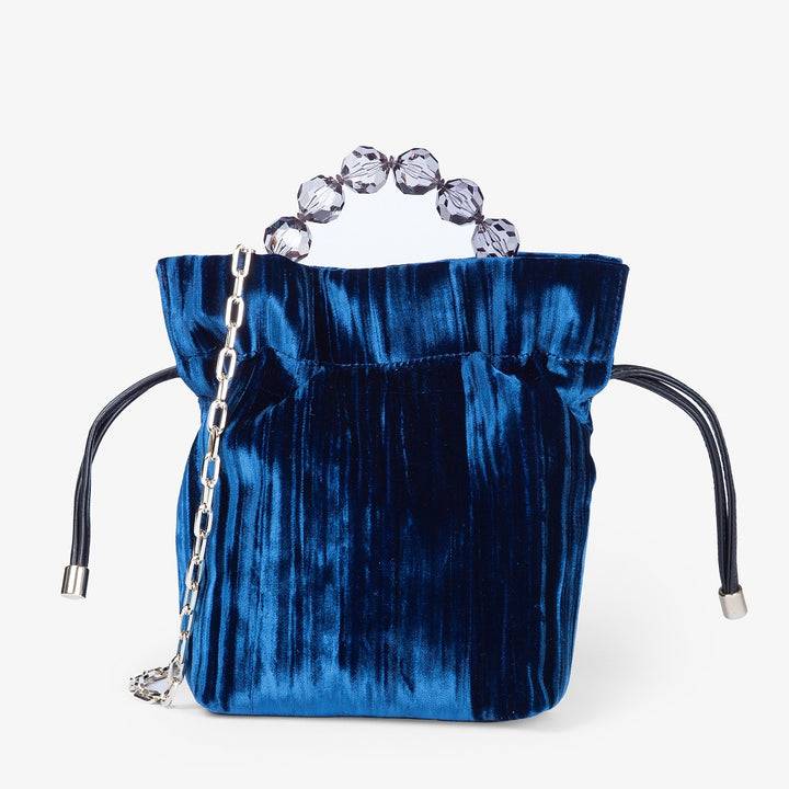Roberta Gandolfi Sirenetta Tulip Velluto Plissè e manico gioiello 50% di sconto per tempo limitato