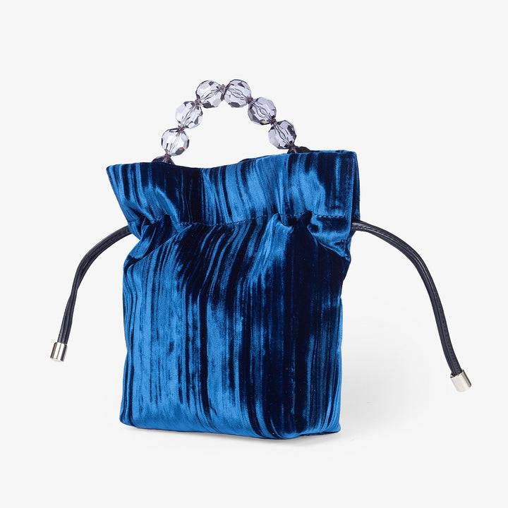 Roberta Gandolfi Sirenetta Tulip Velluto Plissè e manico gioiello 50% di sconto per tempo limitato