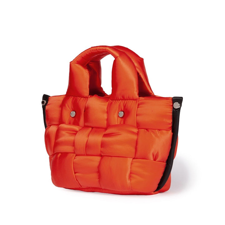 Roberta Gandolfi Greta Mini borsa in tessuto antigoccia imbottita ed intrecciata a mano con finiture in pelle Shopping Online