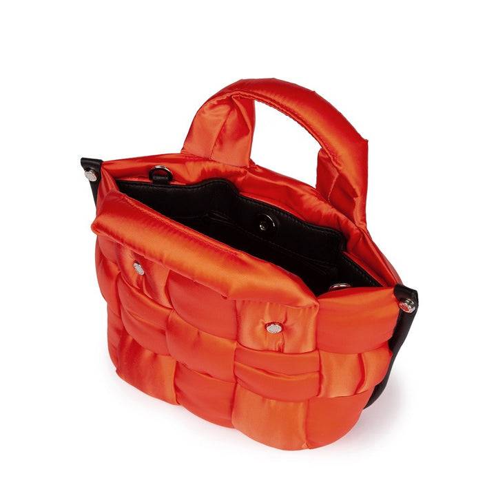 Roberta Gandolfi Greta Mini borsa in tessuto antigoccia imbottita ed intrecciata a mano con finiture in pelle Shopping Online