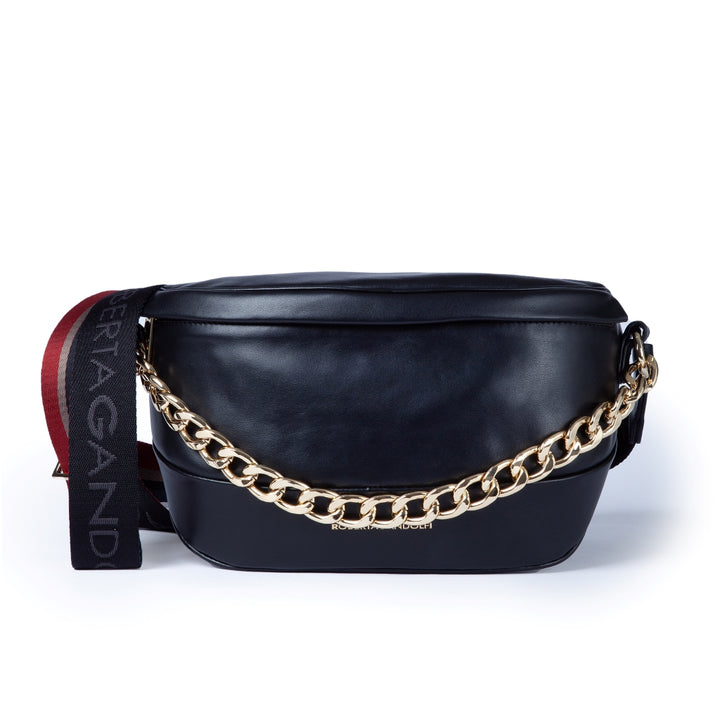 Roberta Gandolfi Micol Belt Bag in pelle con tracolla regolabile e catena amovibile Offerta Giorno del Papà