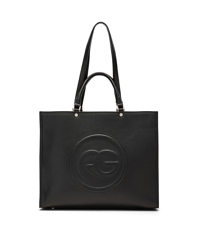 Roberta Gandolfi Roberta Pelle Large Borsa a mano in pelle con doppi spallacci per essere portata a spalla e tramezza Black Friday Prezzi