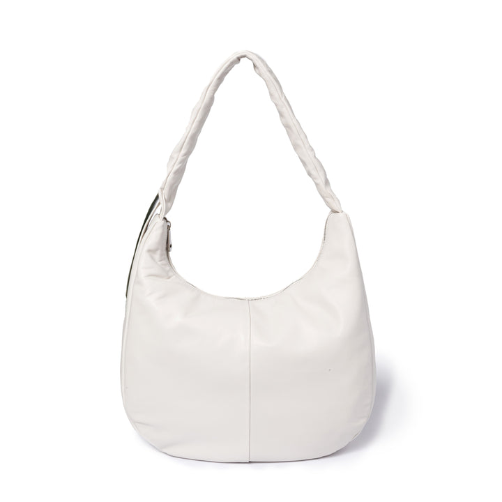 Roberta Gandolfi Azzurro Hobo large in morbida pelle nappa con manico arricciato regolabile Promozione Limitata