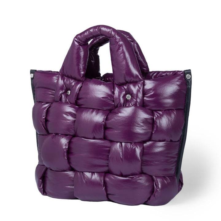 Roberta Gandolfi Greta large borsa in tessuto antigoccia imbottita ed intrecciata a mano con finiture in pelle In Saldo