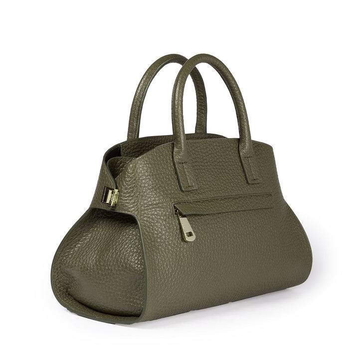 Roberta Gandolfi Elodie bowling small borsa a mano in pelle con tracolla staccabile e regolabile Grandi sconti