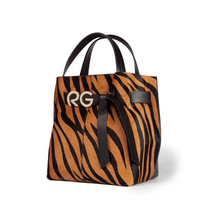 Roberta Gandolfi Dafne pony medium borsa a mano in pelle stampa animalier con tracolla staccabile Enormi risparmi