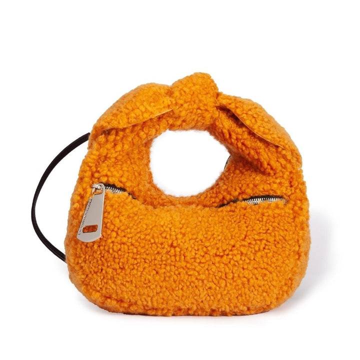 Roberta Gandolfi Bunny Teddy mini bag in shearling con tracolla in pelle staccabile Fino al 65% di sconto