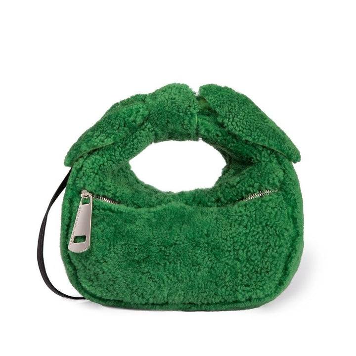 Roberta Gandolfi Bunny Teddy mini bag in shearling con tracolla in pelle staccabile Only for today